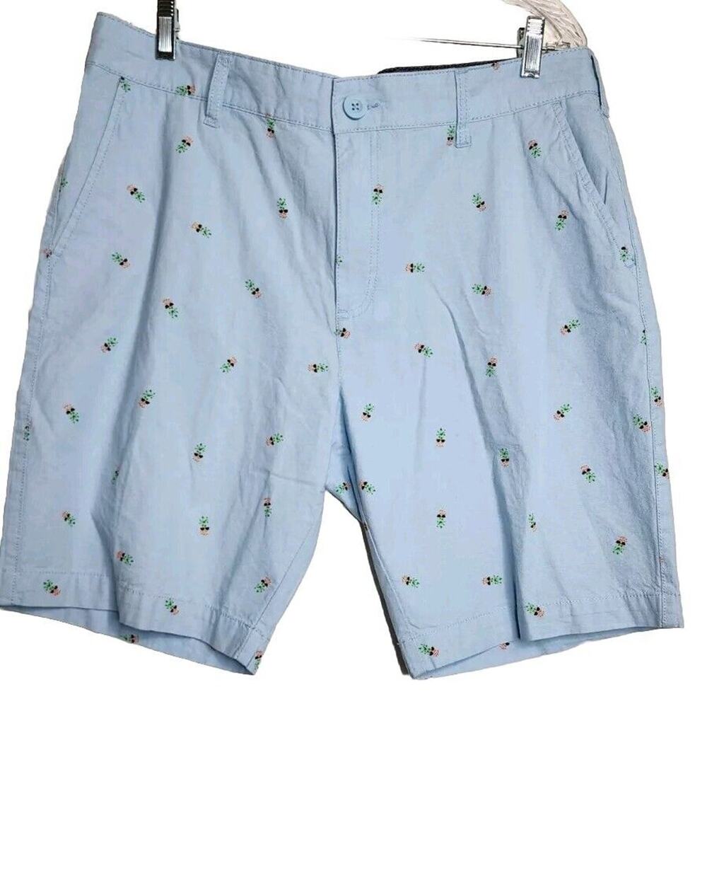 Retrofit Shorts Light Blue With Designs Size 36 Mens Excellent Condition